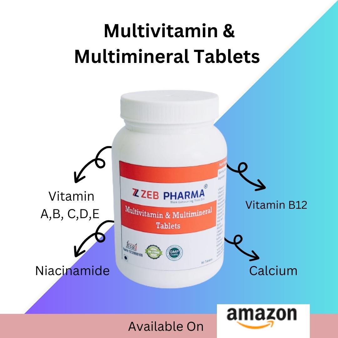 ZEB PHARMA Multivitamins & Multiminerals (90 Tablets)